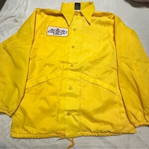 Yellow Chevy Club Jacket with Patch, Chevy Patch, Size Small